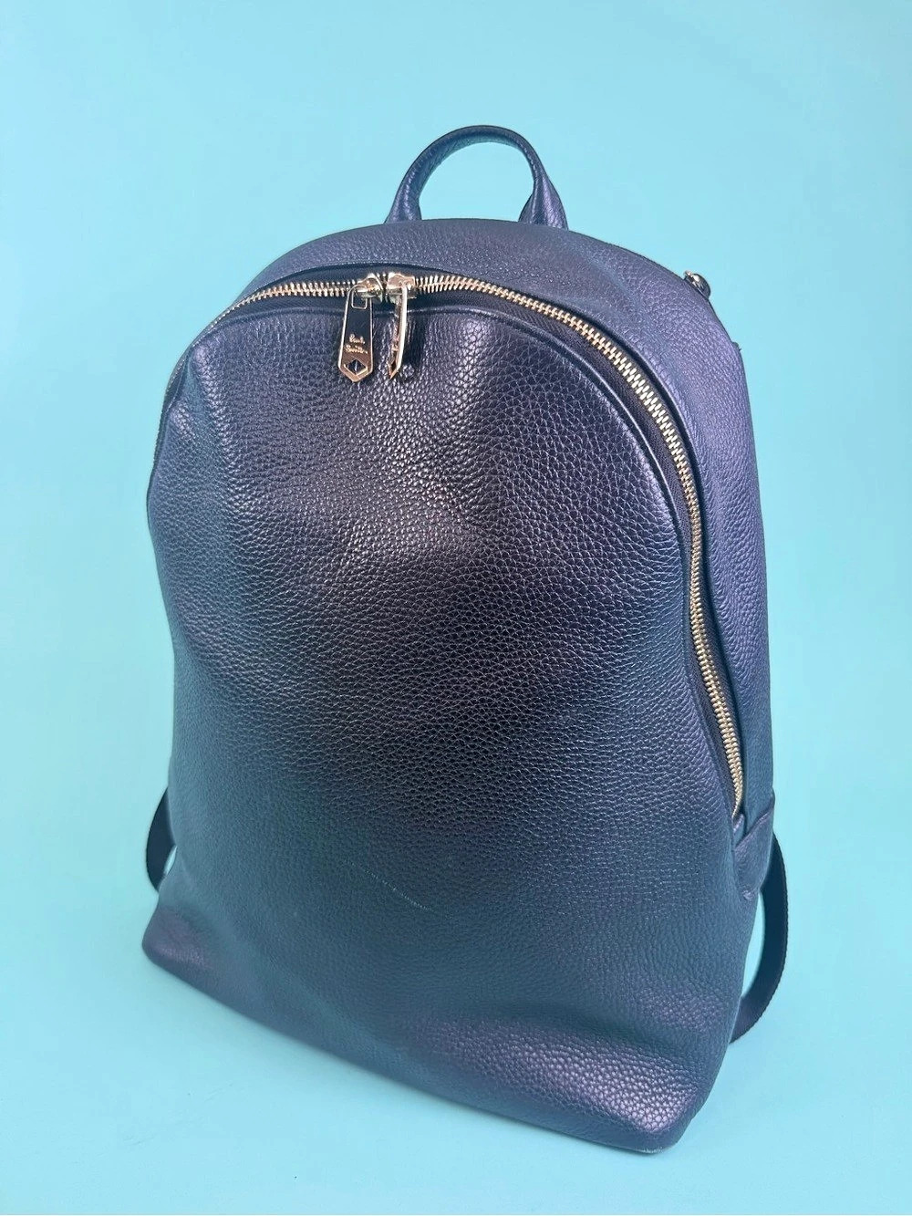 Paul Smith175 London Leather Backpack in Blue Like New